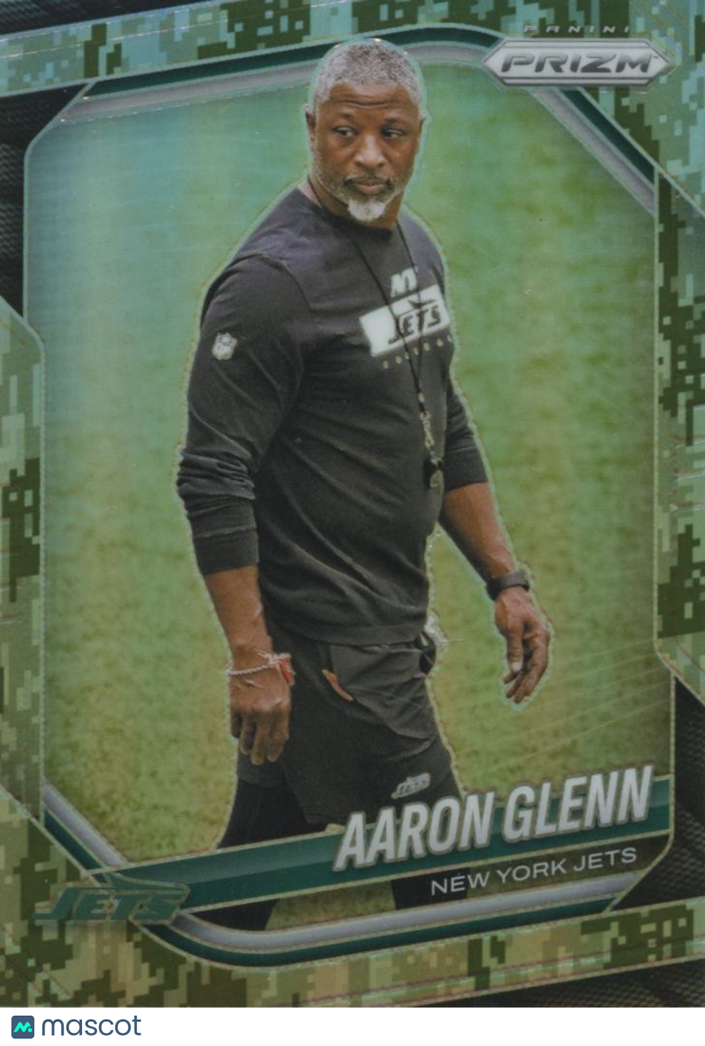 Aaron Glenn 2025 Prizm Green Camo Prizm Head Coach New York Jets 13/15 #47