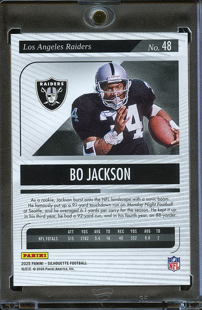 Bo Jackson 2025 Silhouette Holo SSP Oakland Raiders 15/15 #48