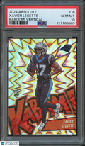 Xavier Legette 2024 Absolute KABOOM! CASE HIT Rookie RC Panthers PSA 10