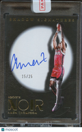 Amen Thompson 2024-25 NOIR Shadow On Card Auto Autograph Houston Rockets 15/25