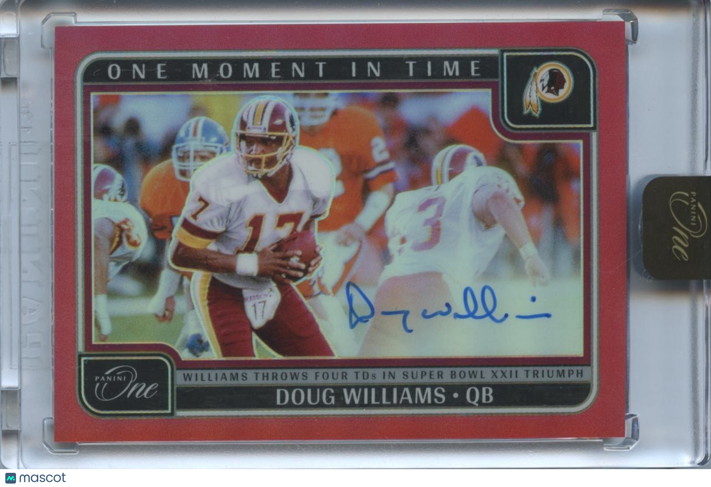 Doug Williams 2024 Panini One Auto Autograph Washington Redskins 51/60