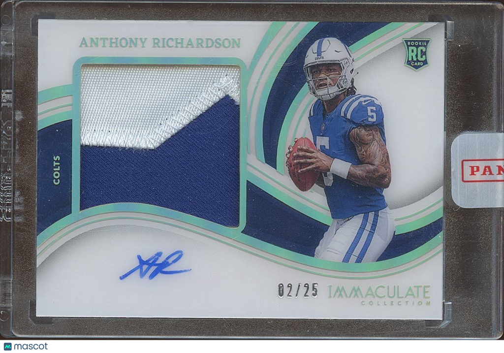 Anthony Richardson 2023 Immaculate Auto Autograph Patch Rookie RC Colts 2/25
