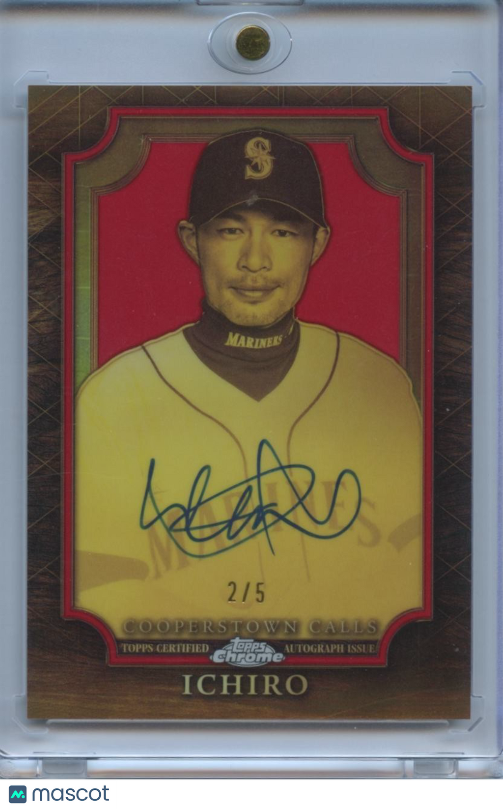 Ichiro 2025 Topps Chrome Allen & Ginter RED Auto Autograph Seattle Mariners 2/5