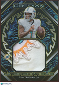 Tua Tagovailoa 2023 Obsidian Unbreakable LOGO Patch GOLD Miami Dolphins 5/10