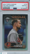 Colton Cowser 2024 Topps Chrome Variation SSP Rookie Baltimore Orioles PSA 10
