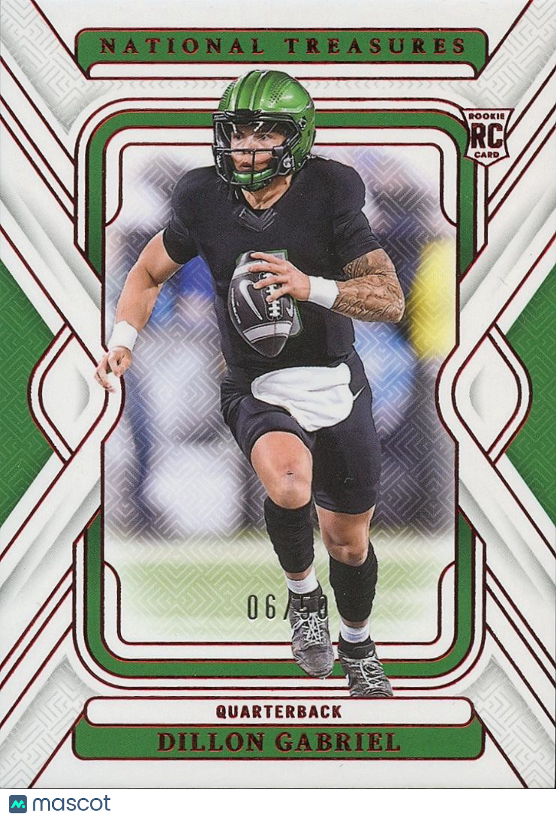 Dillon Gabriel 2025 National Treasures Rookie RC Oregon Ducks 6/50 #29