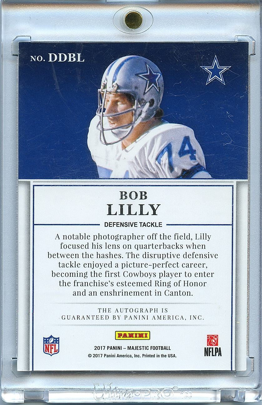 Bob Lilly 2017 Majestic Gold Ink Auto Autograph Dallas Cowboys 23/25