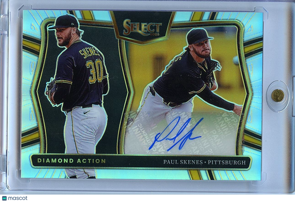 Paul Skenes 2025 Select Diamond Action Auto Autograph Pittsburgh Pirates