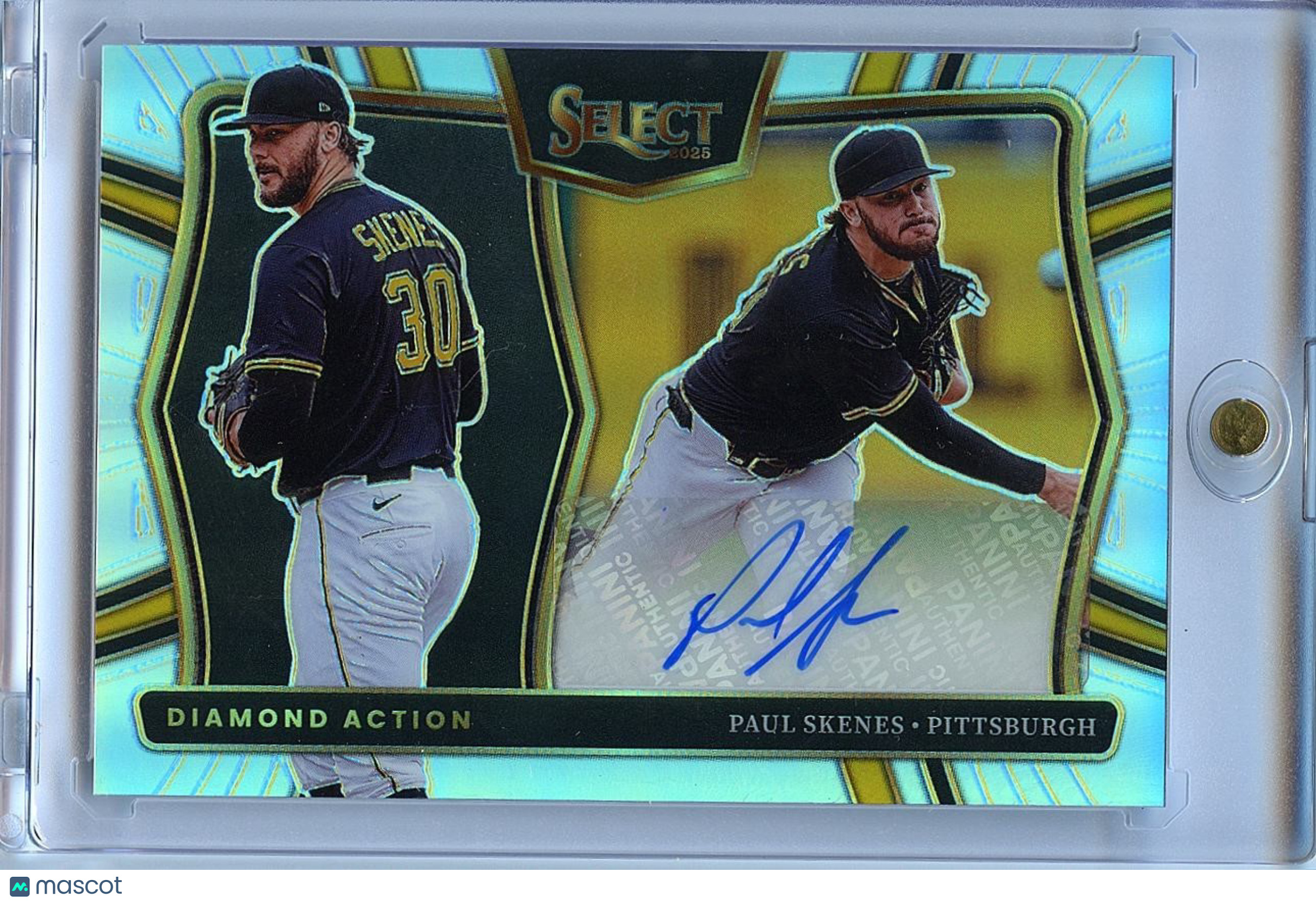 Paul Skenes 2025 Select Diamond Action Auto Autograph Pittsburgh Pirates