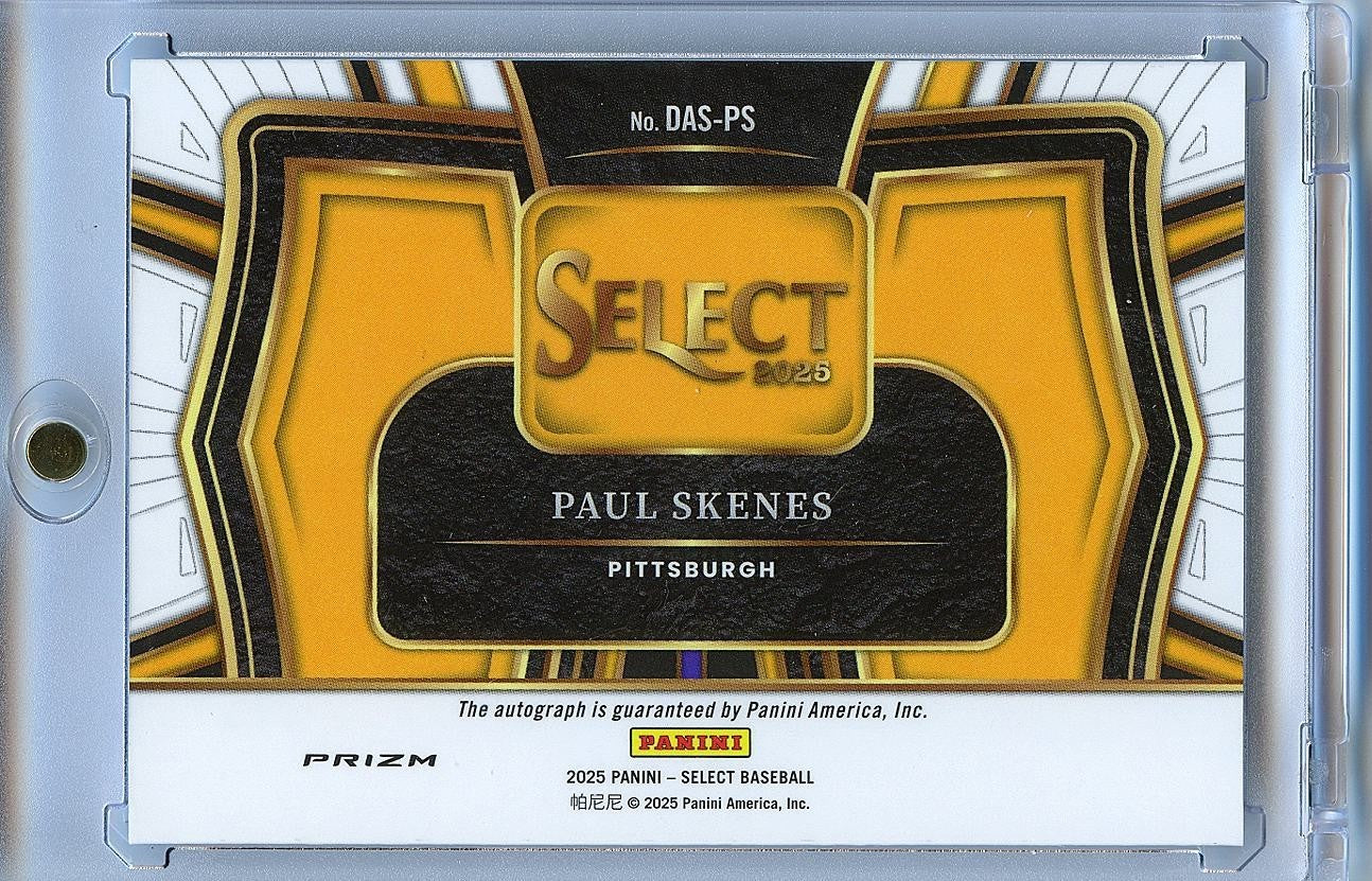 Paul Skenes 2025 Select Diamond Action Auto Autograph Pittsburgh Pirates