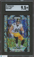 T.J. Watt 2017 Prizm Disco Prizm Rookie RC Pittsburgh Steelers #216 SGC 9.5