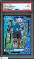 Chop Robinson 2024 Prizm Blue Sparkle Rookie RC Miami Dolphins 86/96 PSA 10