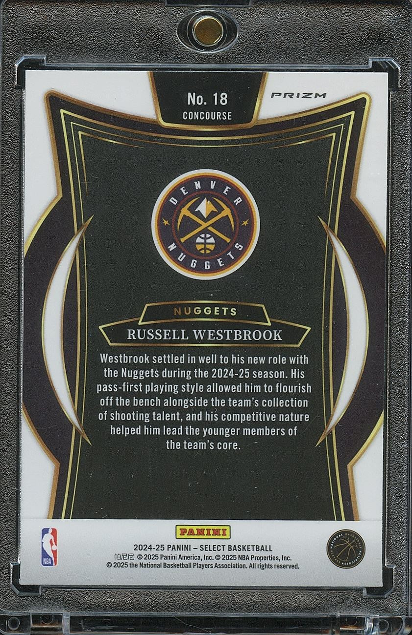 Russell Westbrook 2024-25 Select Elephant Prizm SSP CASE HIT Denver Nuggets