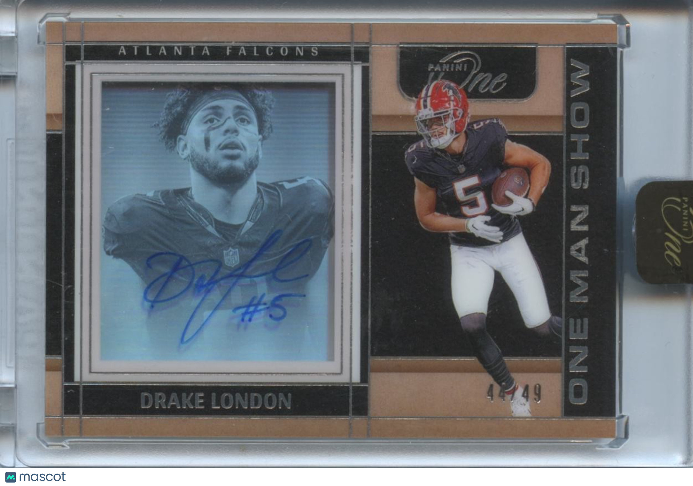 Drake London 2024 Panini One Auto Autograph Atlanta Falcons 44/49