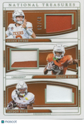 Quinn Ewers / Bond / Jaydon Blue 2025 NT Triple Patch RC Texas Longhorns 3/49
