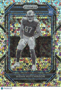 Aidan Hutchinson 2022 Prizm Negative Disco Prizm SSP Rookie RC Detroit Lions