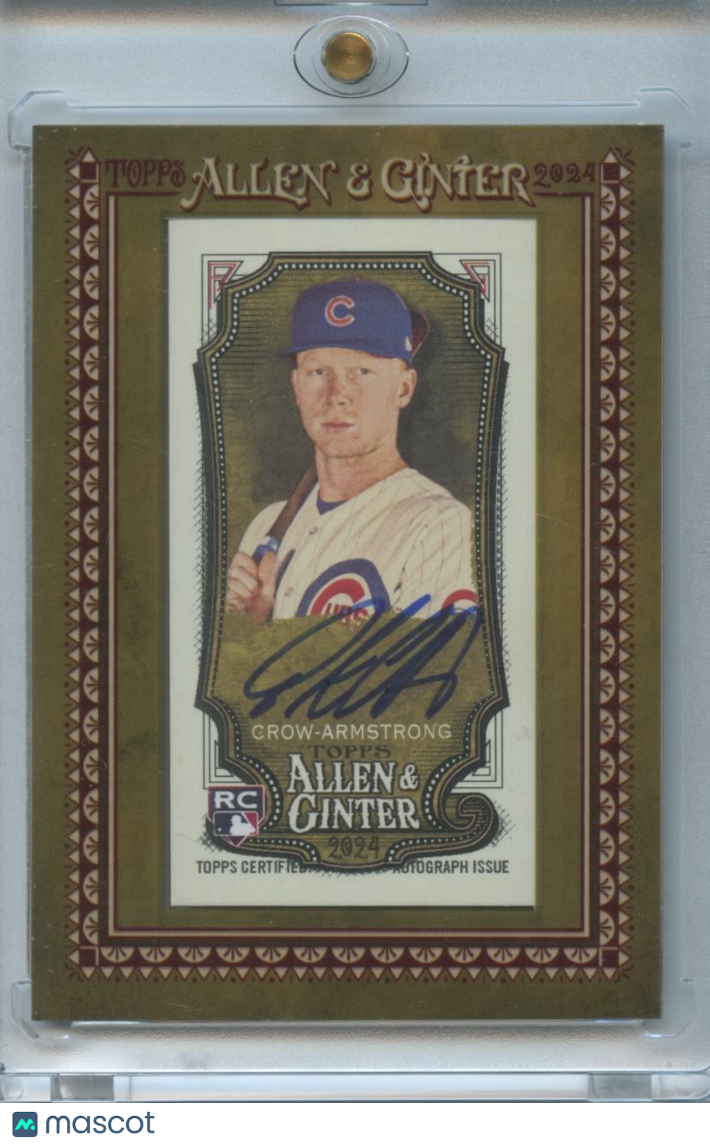 Pete Crow-Armstrong 2024 Allen & Ginter Auto Autograph RC Rookie Chicago Cubs
