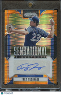 Trey Yesavage 2025 Prizm Orange Pulsar Auto Autograph Toronto Blue Jays 86/99