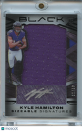 Kyle Hamilton 2022 Black Auto Autograph Patch RC Baltimore Ravens 42/99