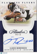 James Robinson 2021 Flawless Flyers Auto Autograph Jacksonville Jaguars 4/10