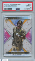 Jackson Merrill 2024 Topps Inception SSP SHORTPRINT Rookie RC SD Padres PSA 10