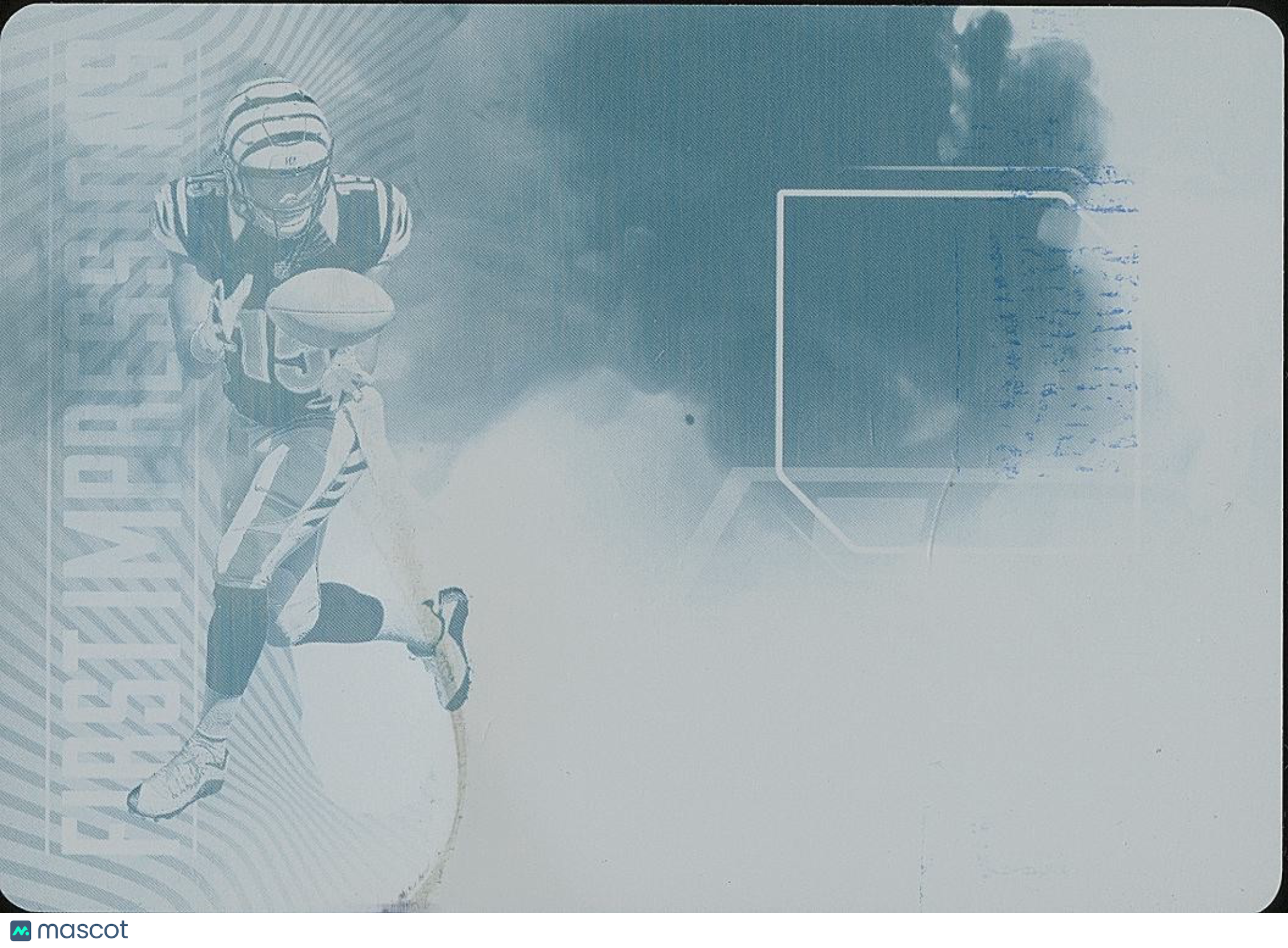 John Ross III 2017 Plates & Patches Cyan Printing Plate Rookie RC Bengals 1/1