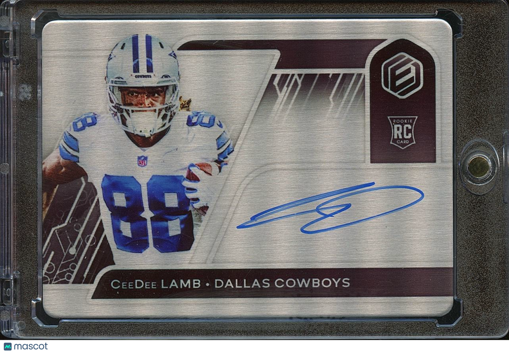 Ceedee Lamb 2020 Elements Auto Autograph Metal RC Rookie Cowboys 37/99