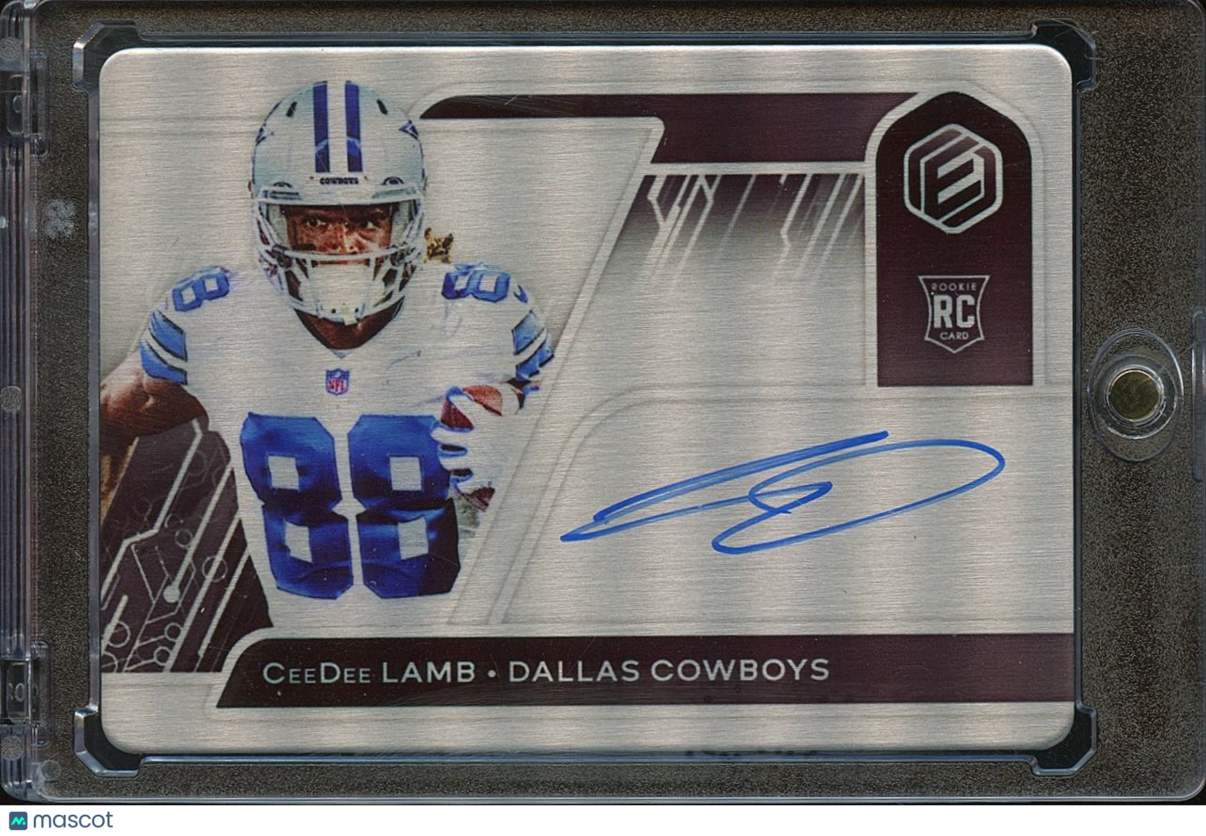 Ceedee Lamb 2020 Elements Auto Autograph Metal RC Rookie Cowboys 37/99