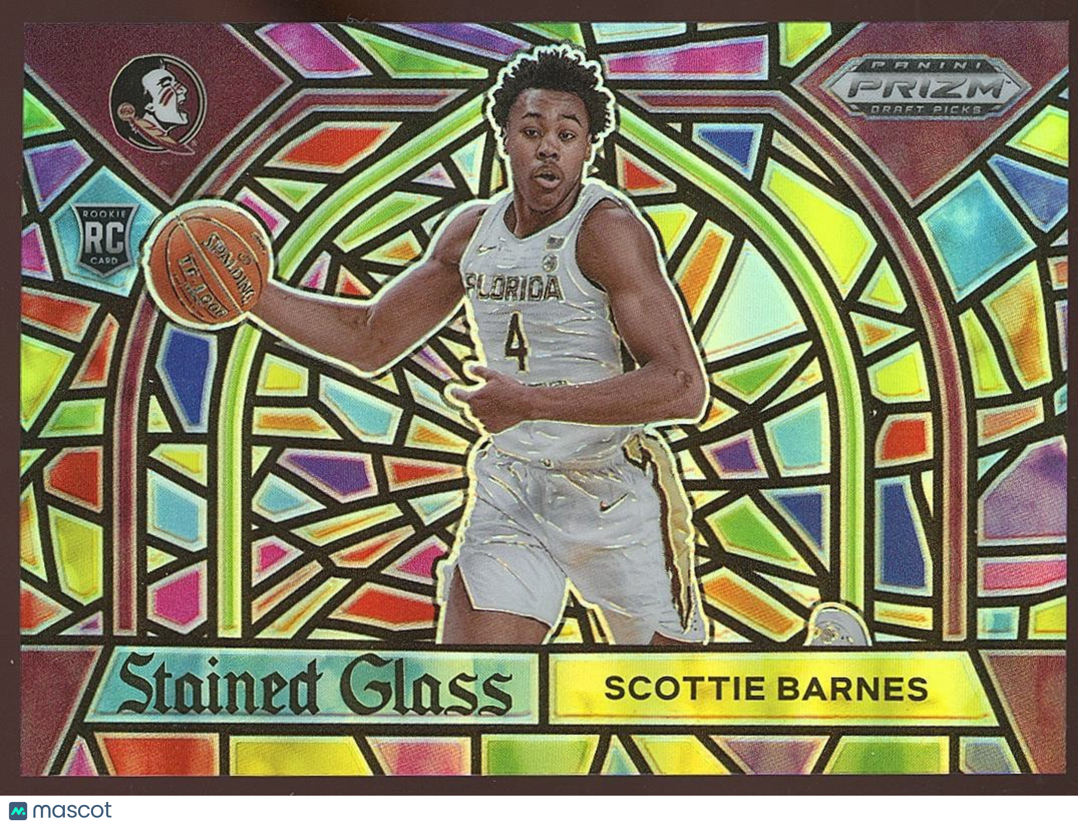Scottie Barnes 2021 Prizm Draft Stained Glass SSP Rookie CASE HIT Florida State