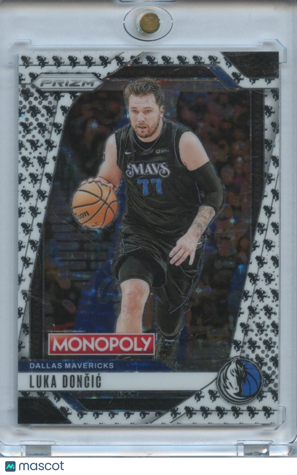 Luka Doncic 2024-25 Prizm Monopoly White Running Man SSP SHORTPRINT Lakers Mavs