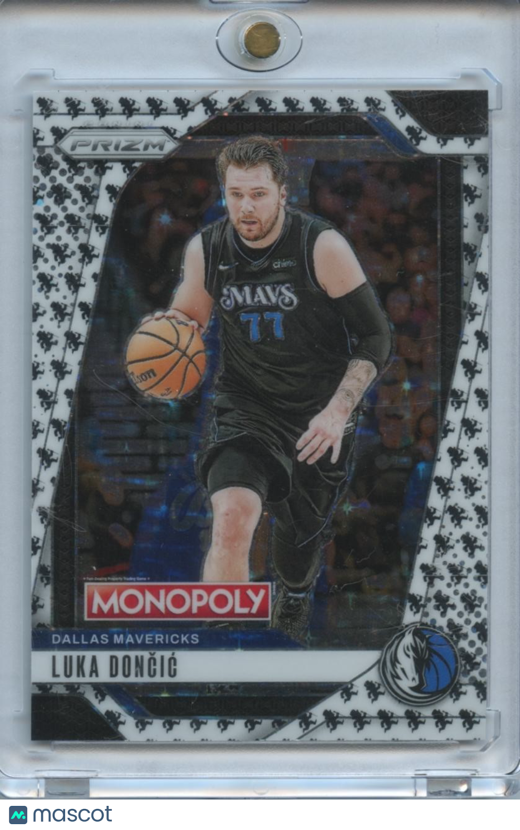 Luka Doncic 2024-25 Prizm Monopoly White Running Man SSP SHORTPRINT Lakers Mavs