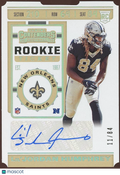 Lil'Jordan Humphrey 2019 Contenders Auto Autograph Ticket Stub RC Saints 11/84