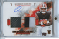 Quinshon Judkins 2025 Impeccable Auto Autograph Helmet Patch RC Browns 2/5