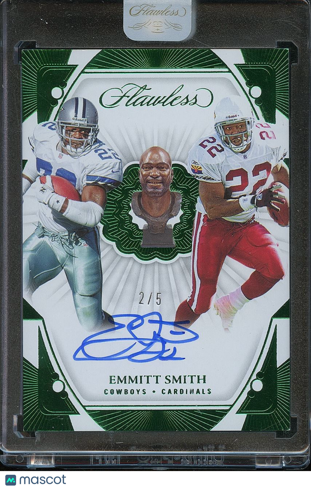Emmitt Smith 2024 Flawless Hall Of Fame Auto Autograph Dallas Cowboys 2/5