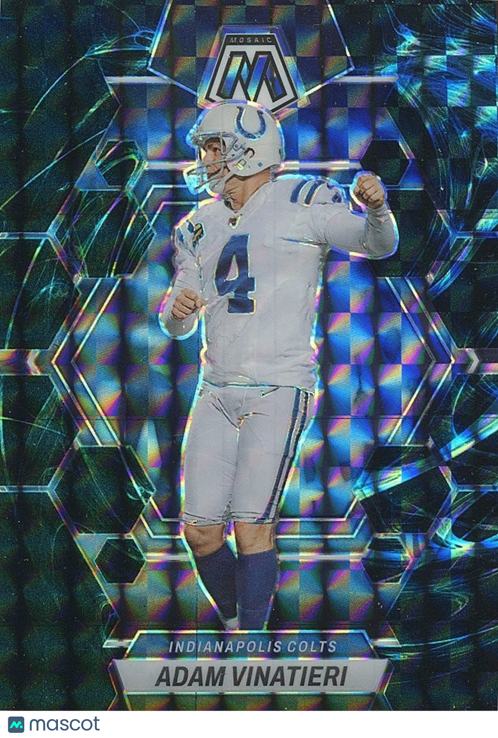Adam Vinatieri 2023 Mosaic Genesis Prizm SSP Indianapolis Colts #98