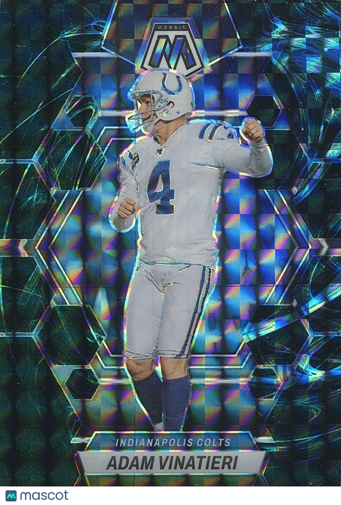 Adam Vinatieri 2023 Mosaic Genesis Prizm SSP Indianapolis Colts #98