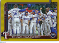 Texas Rangers 2025 Topps Team Card GOLD Parallel 12/50 #593