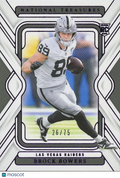 Brock Bowers 2024 National Treasures Rookie RC Las Vegas Raiders 26/75 #53