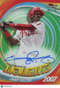Jimmy Rollins 2025 Topps Finest Auto Autograph Green Philadelphia Phillies 63/75