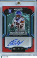 Ashton Jeanty 2025 Prizm Draft Red Auto Autograph RC Boise State Raiders 281/399