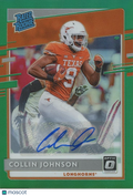 Collin Johnson 2020 Optic Rated Rookie Auto Autograph SSP Texas Longhorns 5/5