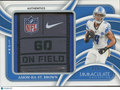 Amon-Ra St. Brown 2024 Immaculate Laundry Tag Patch Detroit Lions 1/5