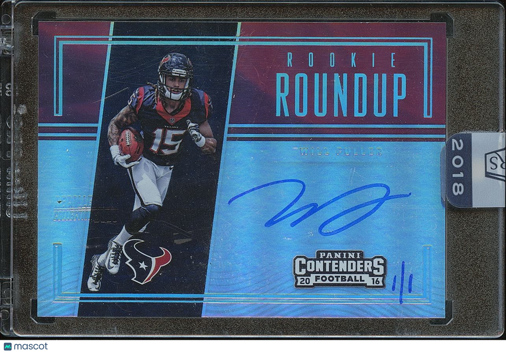 Will Fuller 2018 Honors '16 Contenders Auto Autograph RC Ohio State Texans 1/1
