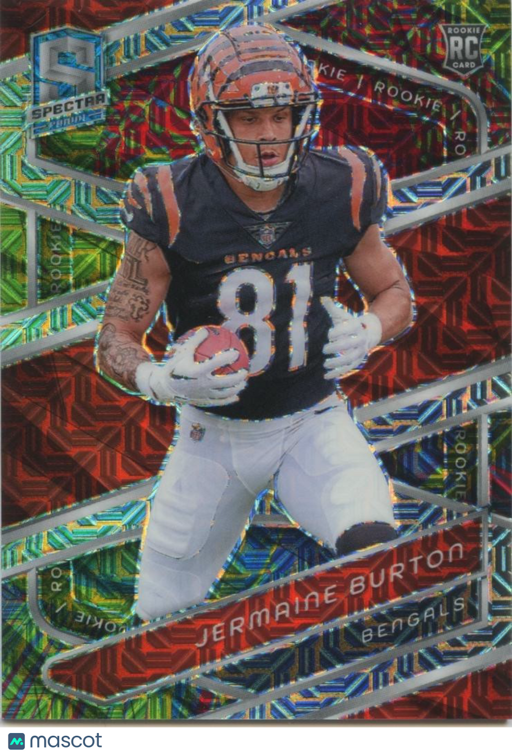 Jermaine Burton 2024 Spectra Meta Prizm SSP Rookie RC Bengals 7/25