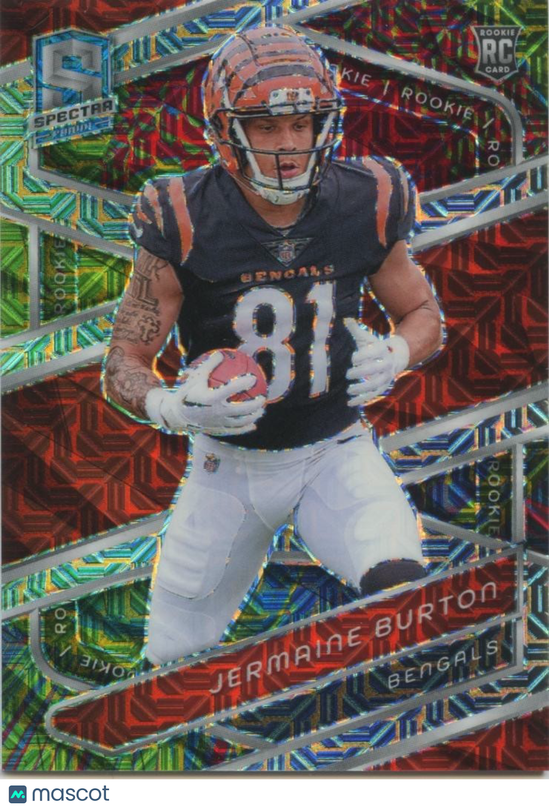 Jermaine Burton 2024 Spectra Meta Prizm SSP Rookie RC Bengals 7/25