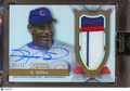 Sammy Sosa 2024 Topps Dynasty Auto Autograph Game Worn Patch Chicago Cubs 9/10