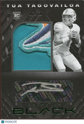 Tua Tagovailoa 2020 Panini Black Auto Autograph LOGO Patch RC Dolphins 7/10