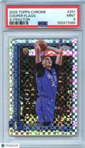Cooper Flagg 2025-26 Topps Chrome XFractor Rookie RC Dallas Mavericks #251 PSA 9
