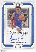 Ausar Thompson 2024-25 National Treasures Auto Autograph Detroit Pistons 19/75