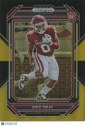 Eric Gray 2023 Prizm Draft Black GOLD Prizm SSP Rookie Oklahoma Sooners 3/5